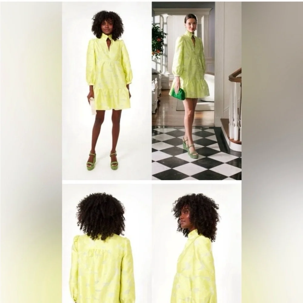 Read description before purchasing-Damaged Tuckernuck Palmerston Yellow Dress M - Picture 4 of 4